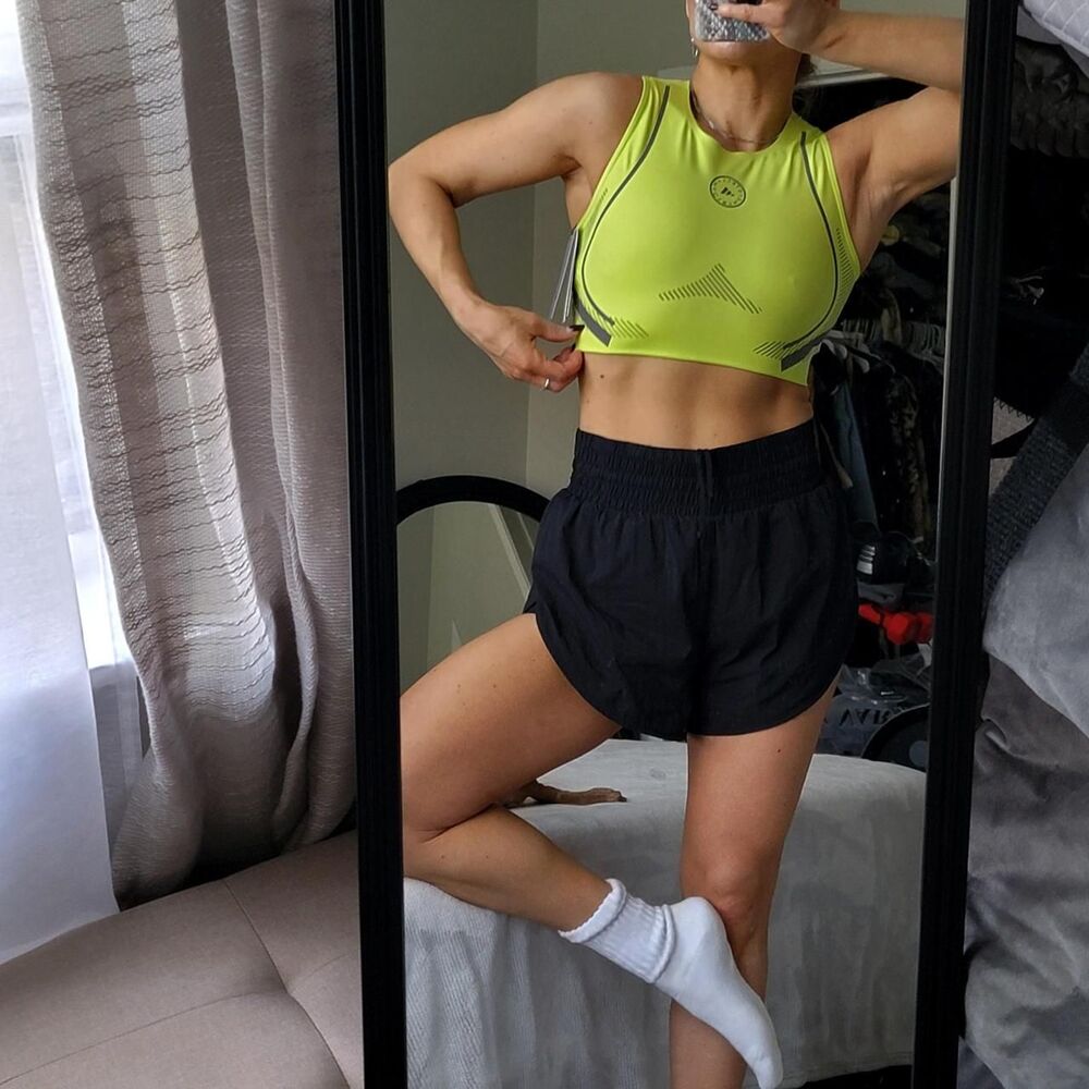 NWT STELLA MCCARTNEY X ADIDAS Trupace Running Crop Top